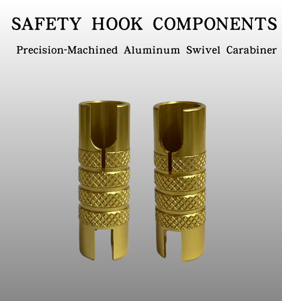 Precision Machined Aluminum Safety Hook Components | CNC Manufacturer Taiwan